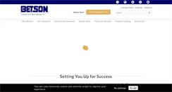 Desktop Screenshot of betson.com